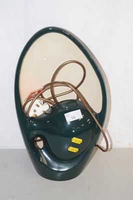 Lot 16 - A ceramic lamp with shade