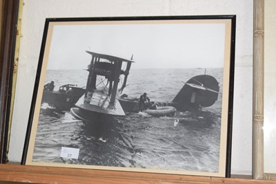 Lot 37 - Framed photograph of a flying boat