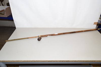 Lot 46 - A horse measuring stick with brass ferrule