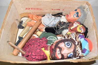 Lot 49 - Box containing three puppets