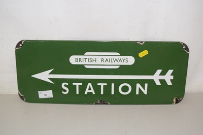 Lot 58 - A British Railways Station enamel sign