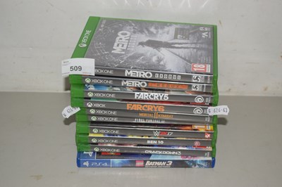 Lot 509 - Xbox 1 and PS4 games