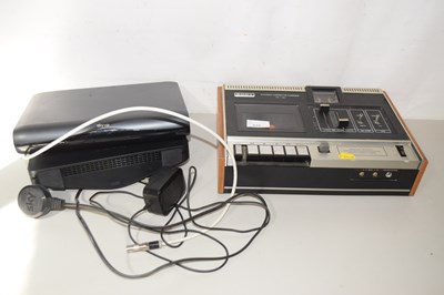 Lot 555 - Sony stereo cassette recorder, Sky HD box etc