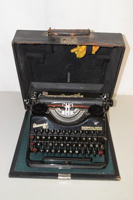 Lot 569 - Rheinmetall typewriter, cased