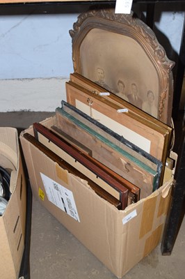 Lot 585 - Box of assorted pictures and prints