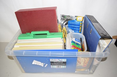 Lot 595 - Box of assorted stationery