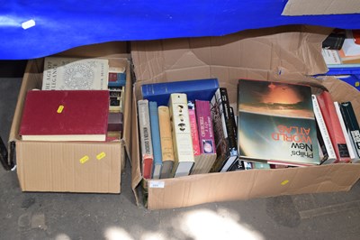 Lot 605 - Two boxes of assorted books