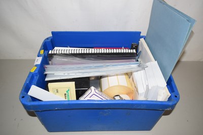 Lot 614 - Box of assorted stationery
