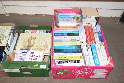 Lot 648 - Two boxes of assorted paperback fiction