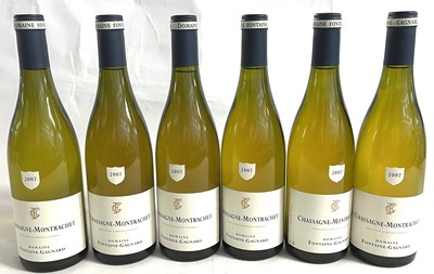 Lot 120 - Six bottles of 2007 Chassagne Montrachet,...