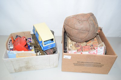 Lot 663 - Two boxes of assorted toys