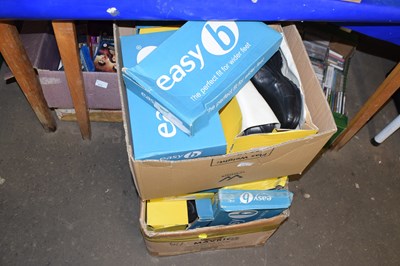 Lot 673 - Two boxes of assorted boxed footwear