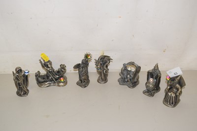 Lot 63 - Quantity of resin figures, winged serpent,...