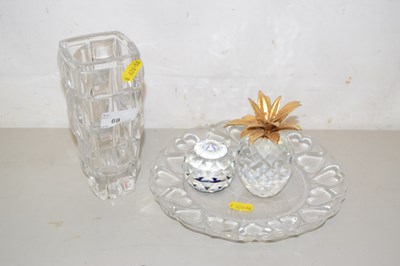 Lot 68 - A Paloma Picasso glass vase of stepped shape...