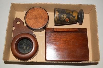 Lot 96 - Small box containing items of treen including...