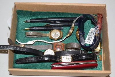 Lot 133 - Small box containing a quantity of wristwatches