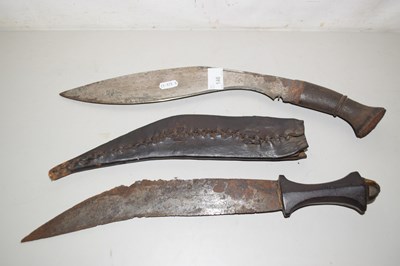 Lot 146 - A Kukri with scabbard