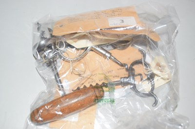 Lot 148 - Clough Type Corkscrew with Four Finger Example...