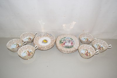 Lot 174 - A part English china tea set, cups, saucers...