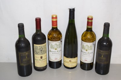 Lot 185 - Six bottles of various wine