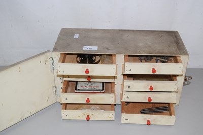Lot 189 - Box containing a quantity of clock parts