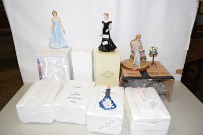 Lot 223 - A collection of modern porcelain and resin...