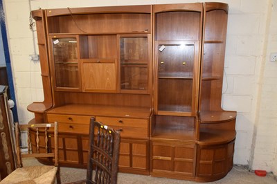 Lot 248 - A Nathan four piece teak finish lounge display...