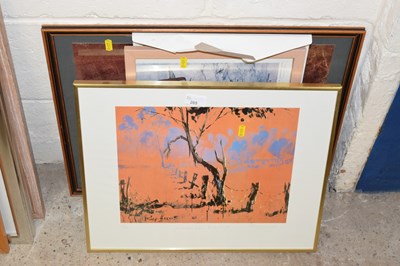 Lot 265 - A Rolf Harris coloured print together with...