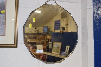 Lot 272 - An early 20th Century bevelled wall mirror in...