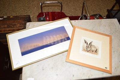 Lot 288 - Greta Hansen study of a young hare, etching...