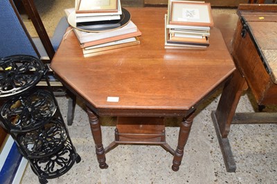 Lot 292 - A late Victorian octagonal topped centre table...
