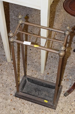 Lot 297 - Late 19th Century brass and iron stick stand