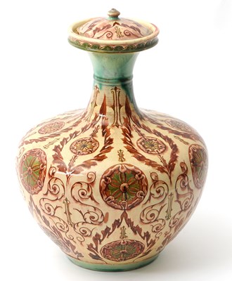Lot 234 - Della Robbia Vase and Cover by Charles Collis...