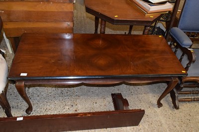 Lot 301 - A cabriole leg rectangular coffee table with...