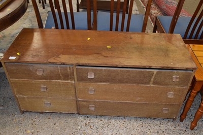 Lot 312 - A retro six drawer chest