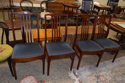 Lot 317 - A set of four 20th Century dining chairs