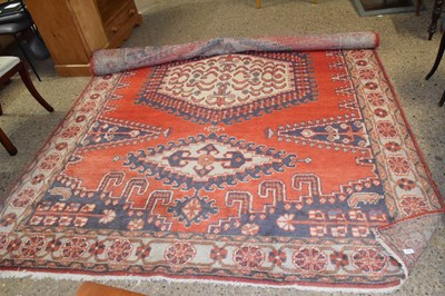 Lot 318 - 20th Century Turkish floor rug decorated with...