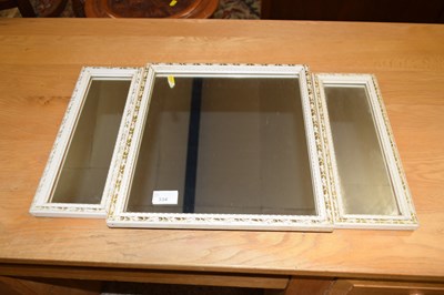 Lot 334 - Triple dressing table mirror