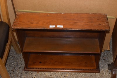 Lot 340 - Stained pine wall shelf