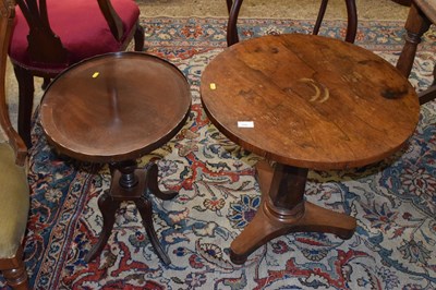 Lot 352 - A mid 9th Century rosewood pedestal lamp table...