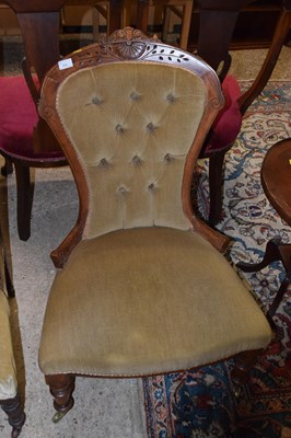 Lot 353 - Late Victorian nursing chair