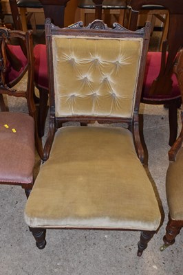 Lot 354 - A late Victorian nursing chair