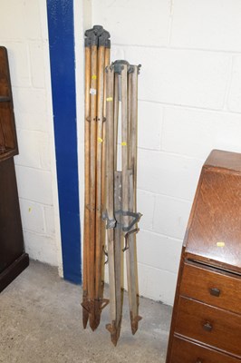 Lot 364 - A pair of vintage Surveyors tripod stands