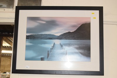 Lot 676 - Modern photographic print of a lake scene