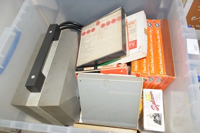 Lot 687 - Box of various film reels, projector etc