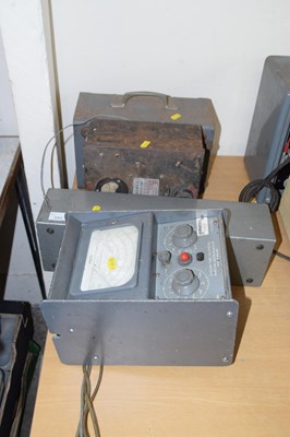 Lot 694 - Mixed Lot: Three amp meters and a non-reactive...