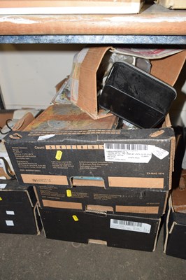Lot 696 - Three boxes of various electrical spares,...
