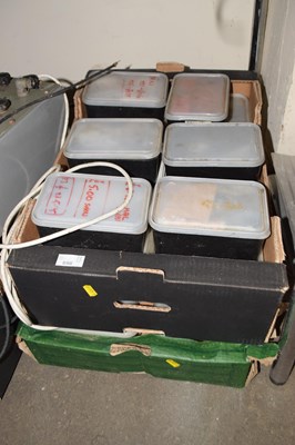 Lot 698 - Two boxes of various electrical spares