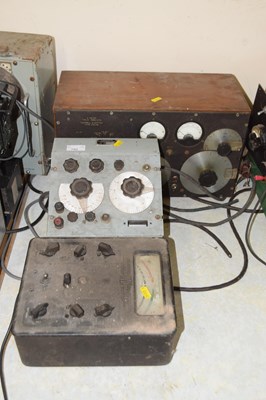 Lot 702 - A Q meter by Samwell & Hutton together with a...