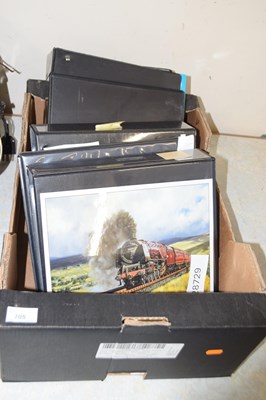 Lot 705 - Five albums of various postcards to include a...